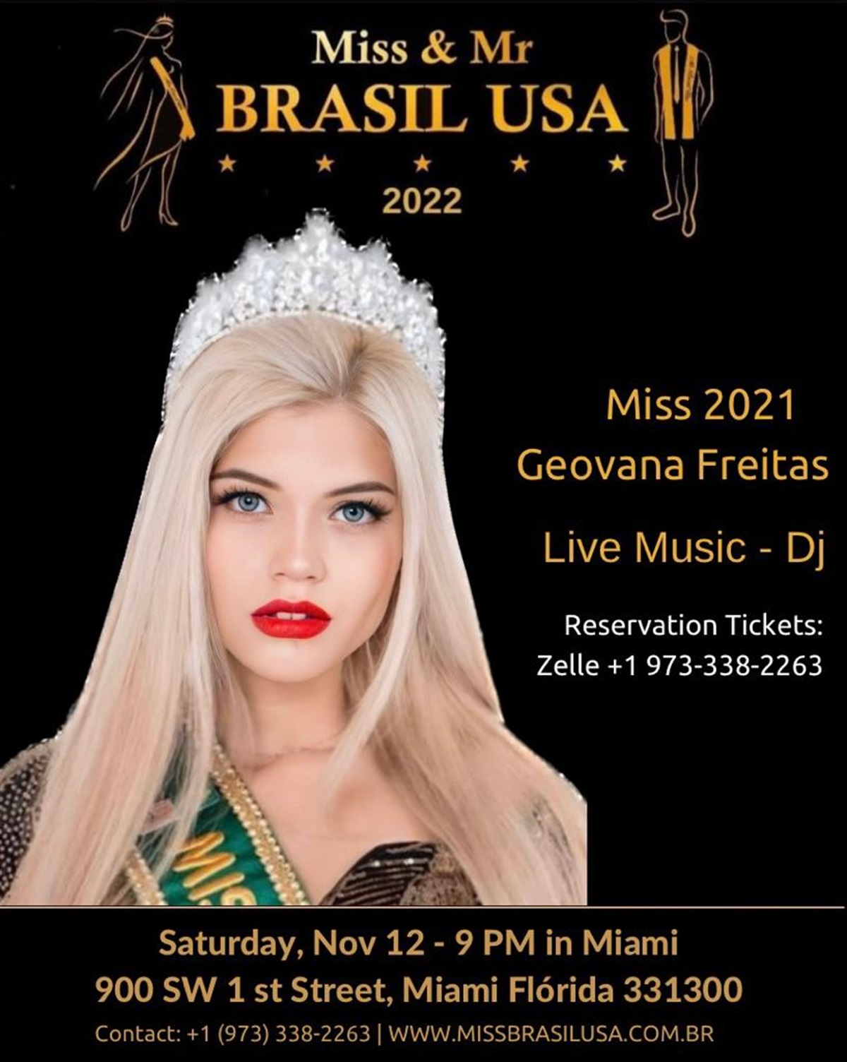 Miss Brazil USA 2022 Manuel Artime Theater