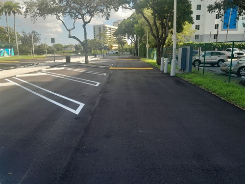 Image of resurfaced parking lot at Antonio Maceo Park - 3