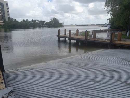 Completed boat ramp at Antonio Maceo Park 2