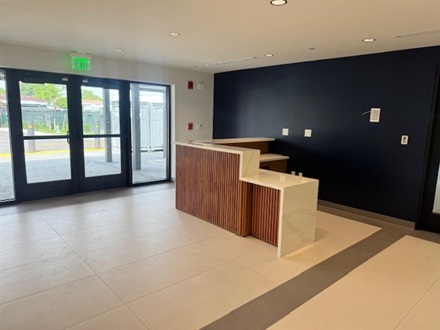 Photo of the newly renovated Badia center lobby area