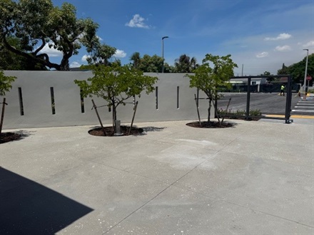 Photo of the newly renovated Badia Center courtyard