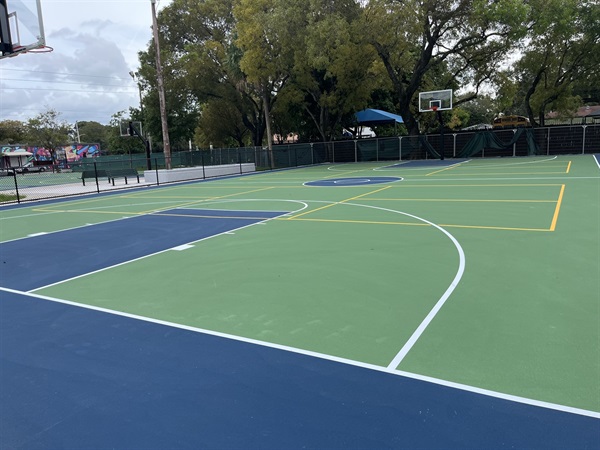 Photo of the new Buena Vista Park Courts 1