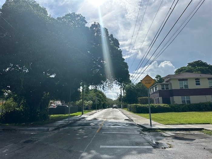 Photo of Traffic Calming Device Installation on Charles Avenue