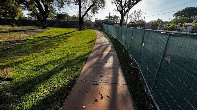 Douglas Park Dog Run Construction Progress Photo. Pathway.