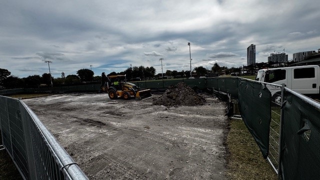 Douglas Park Dog Run Construction
