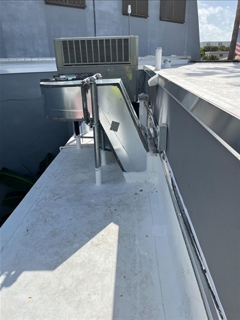Photo of the new Fire Station 7 HVAC installed on the roof