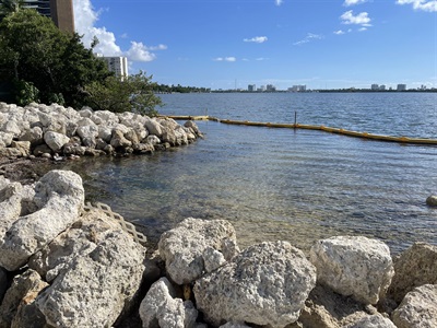 Legion Park Seawall & Boat Ramp Rip-Rap rock seashore stabilization 2