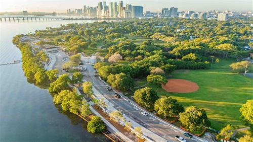 Morningside Park Shoreline Work in progress drone photo January 2026 - 3