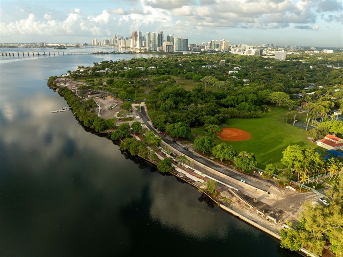 Morningside Shoreline Aerial View of the shoreline work in progress for August 2025 - 2