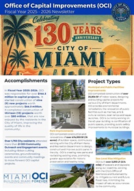Image of the OCI Newsletter FY 2025-2026 Cover Page