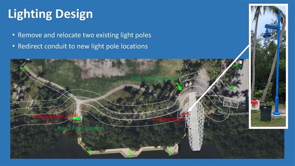 Peacock Park Community Meeting Presentation. Slide 10 - Lighting Design