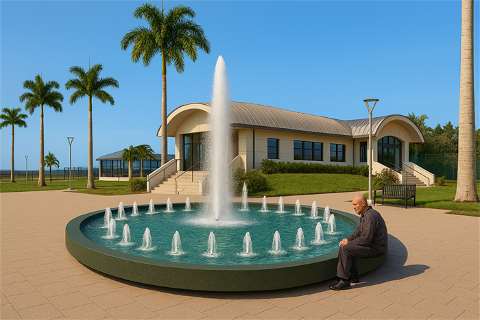 Conceptual Rendering of the New Fountain at the New Park in Little Havana