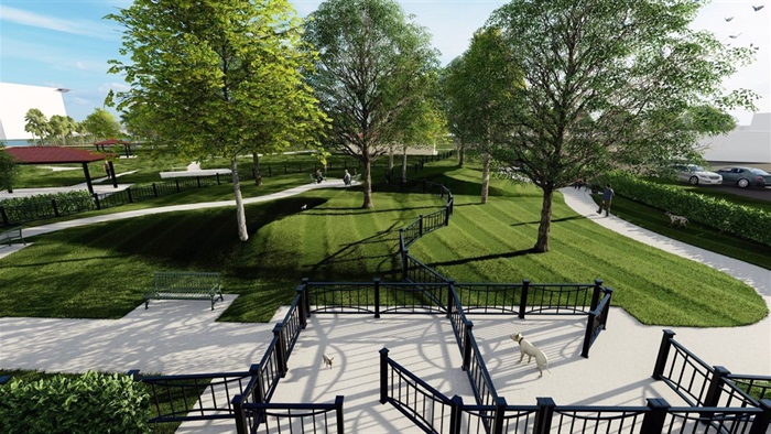 Sewell Park Dog Run Rendering 1
