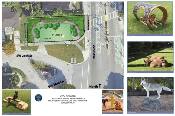 Silver Bluff Dog Park Mood Board Slide 1