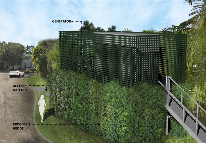 South Bayshore Lane and Fairview Street Pump Station Rendering