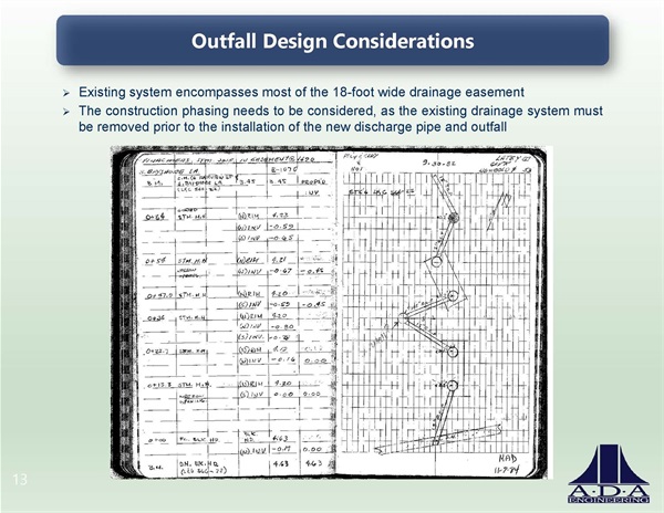 S. Bayshore Lane Pumpstation Phase II Presentation - Outfall Design Considerations