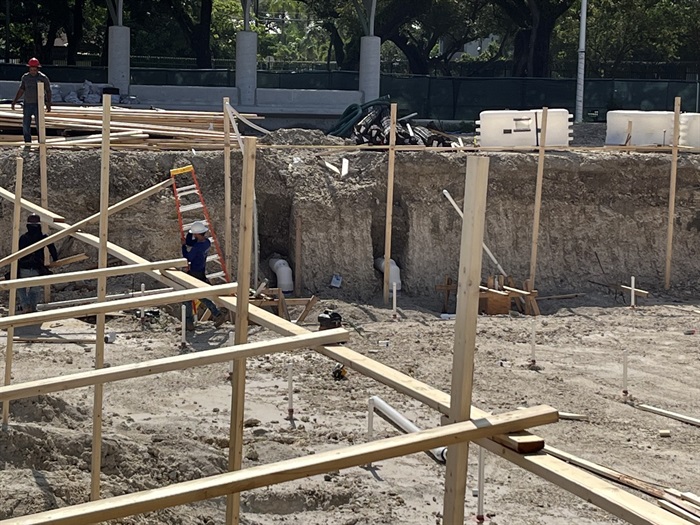 Photo of the Virrick Park Pool Construction Work In Progress August 2025 - 2