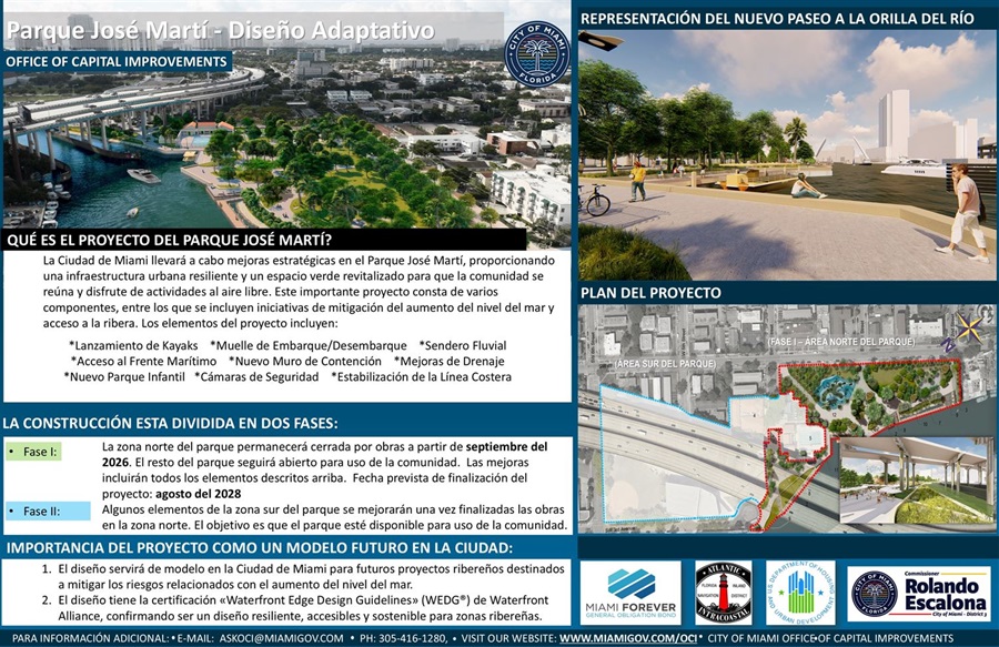 Jose Marti Park Info Flyer 2026 in Spanish