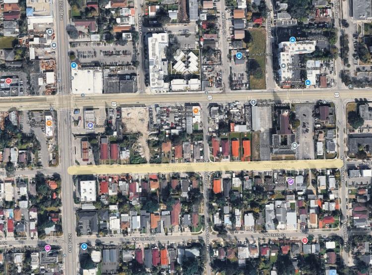 Map illustrating the project boundaries of 91-04260