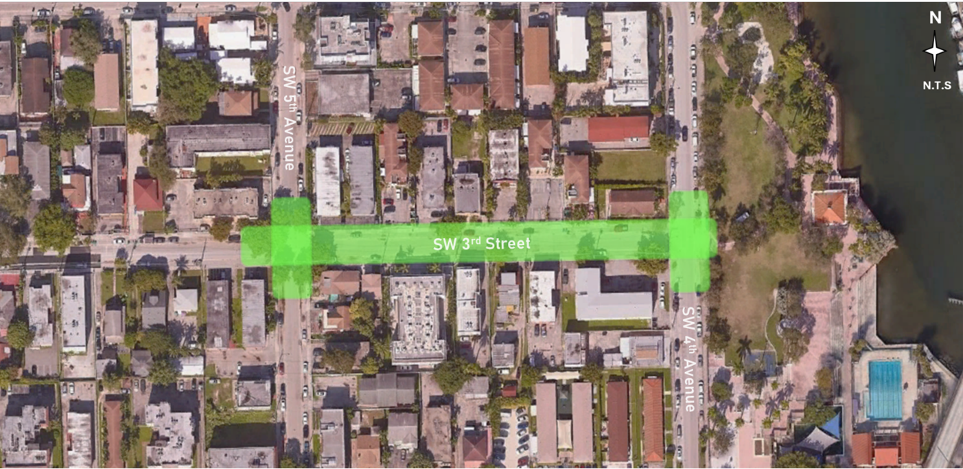 Map indicating 91-04223 Project Boundaries
