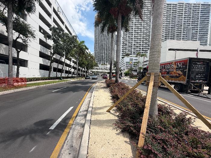 Traffic Circle at North Bayshore Drive Progress