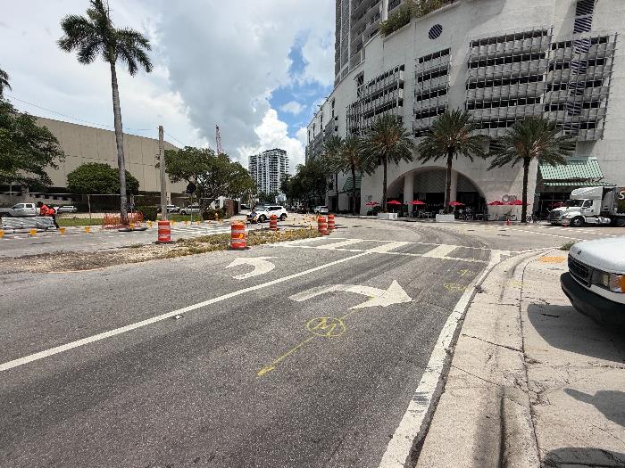 Traffic Circle at North Bayshore Drive Progress
