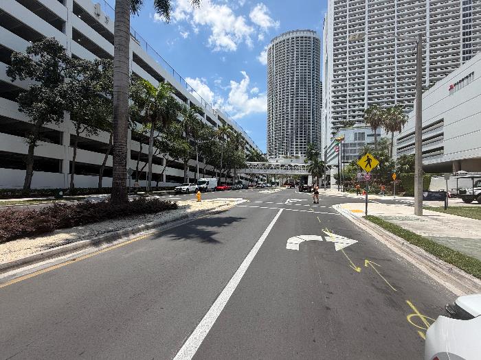 Traffic Circle at North Bayshore Drive Progress