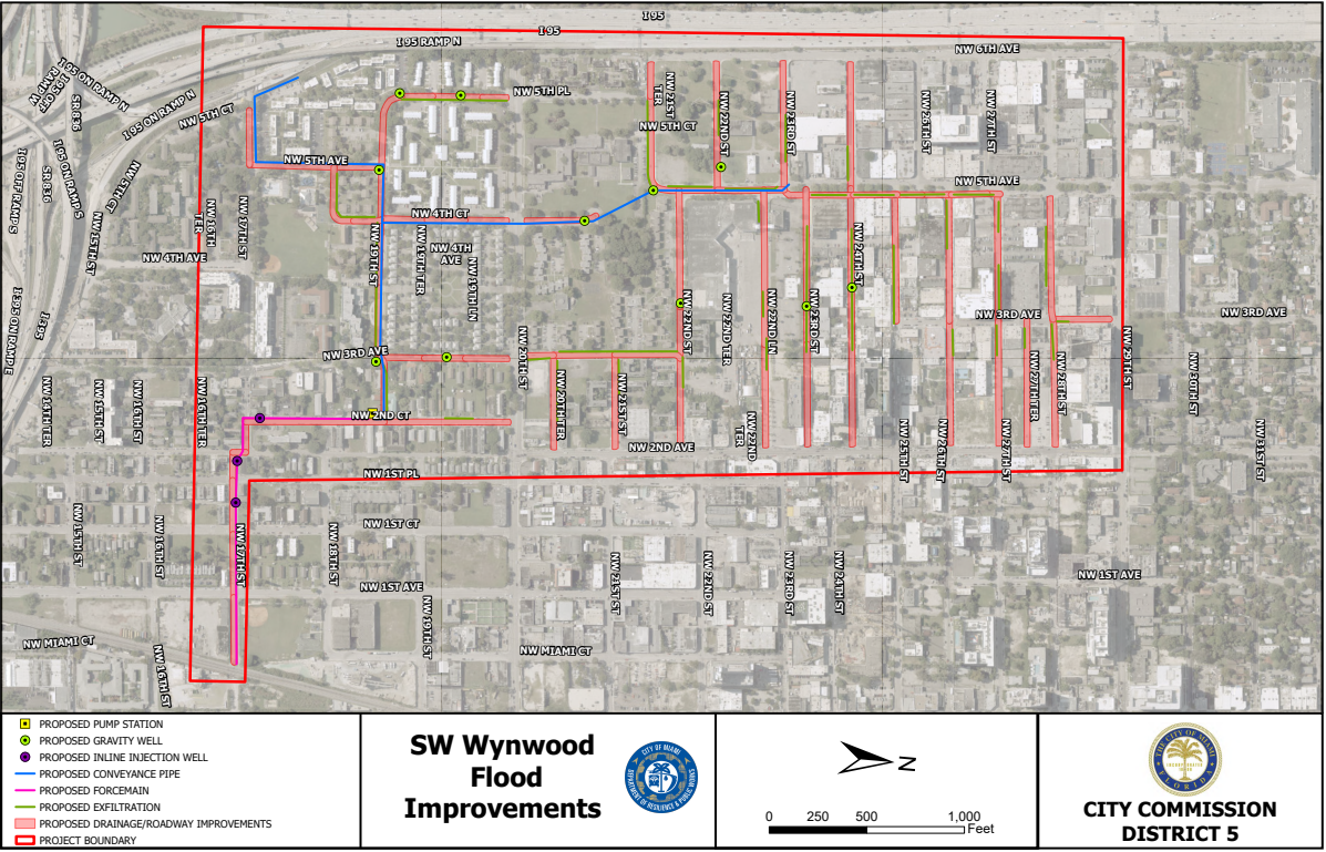 Map indicating B-233814 project boundaries