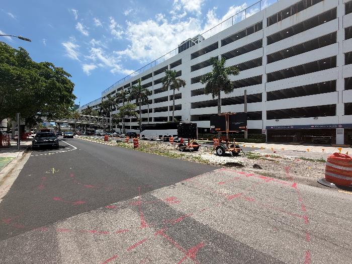 Traffic Circle at North Bayshore Drive Progress