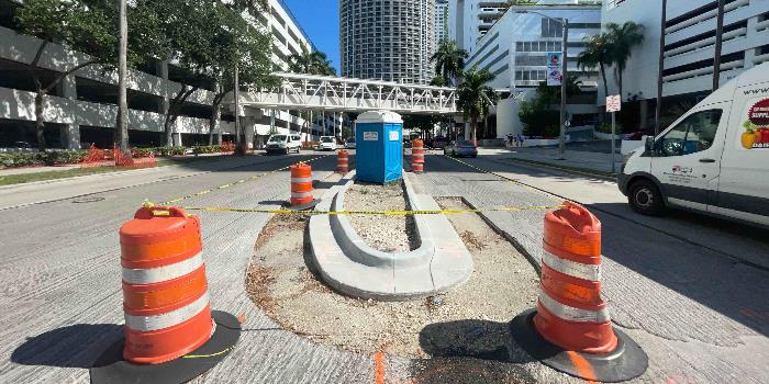 Traffic Circle at North Bayshore Drive Progress