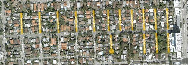 Map illustrating the project boundaries of 40-B173613