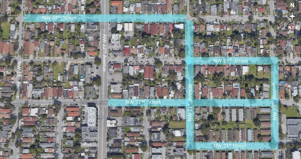 Map illustrating the project boundaries of 40-B233816