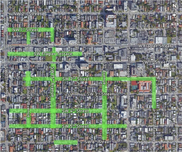 Map illustrating the project boundaries of 40-B233804