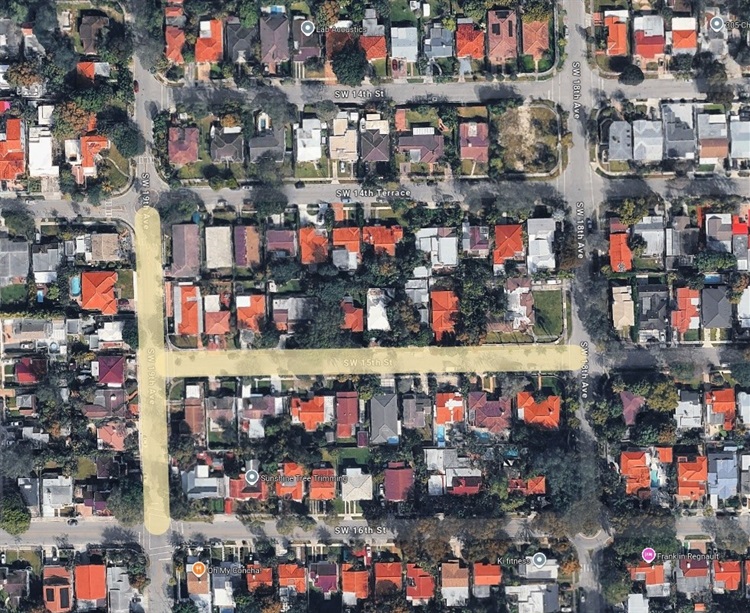 Map illustrating the project boundaries of 91-04267