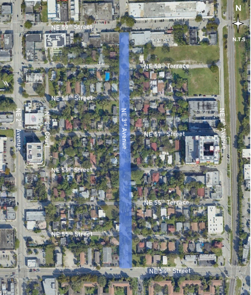 Map indicating 40-B50906 Project Boundaries
