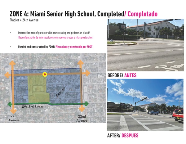 Little Havana Pedestrian Priority Zone - Phase I Presentation (zone 4: Miami Senior high school, completed)