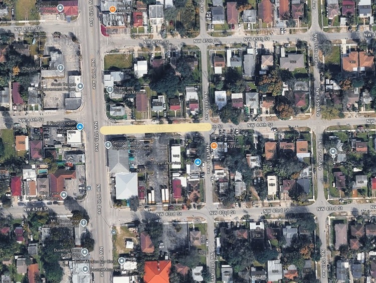 Map illustrating the project boundaries of 40-B30262