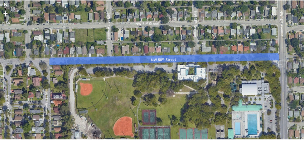 Map indicating 40-B243610 Project Boundaries