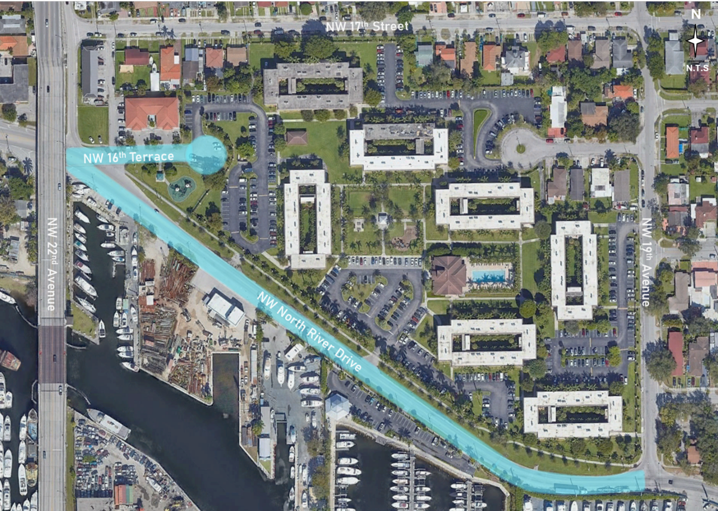 Map illustrating the project boundaries of 40-B233601