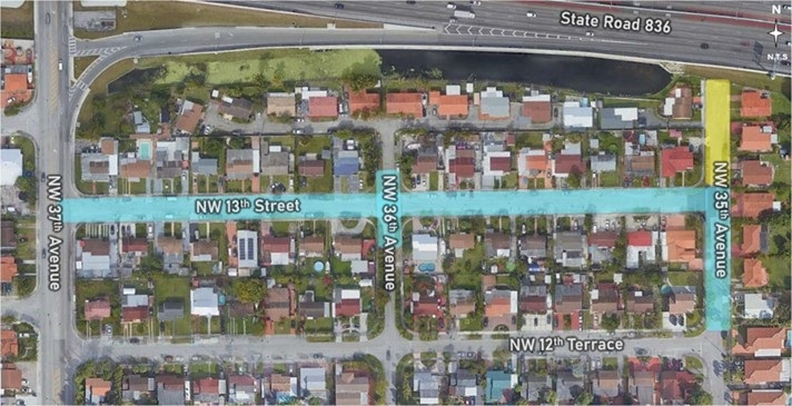 Map illustrating the project boundaries of 40-B50104
