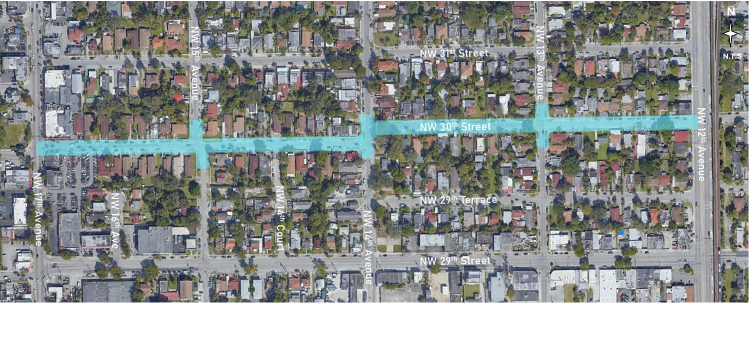 Map illustrating the project boundaries of 40-B30756