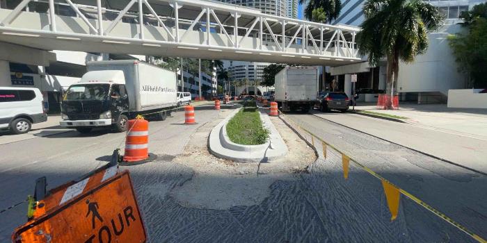 Traffic Circle at North Bayshore Drive Progress