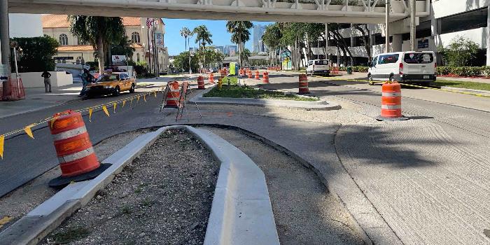 Traffic Circle at North Bayshore Drive Progress