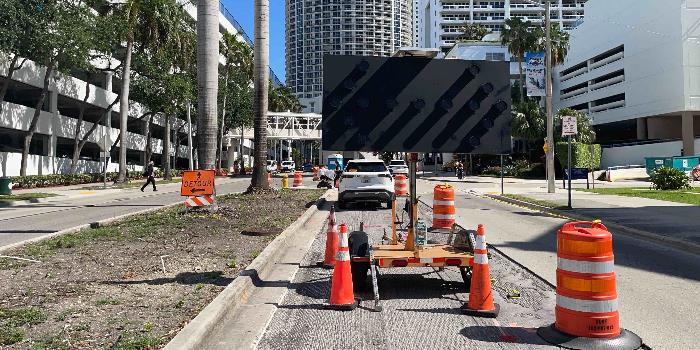 Traffic Circle at North Bayshore Drive Progress