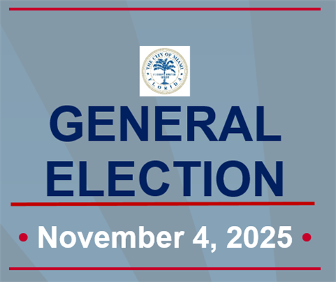 Blue and gray box image with the words General Election November 5, 2025